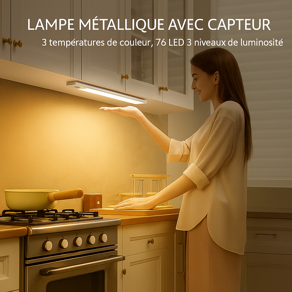 Lampe LED magnétique sans fil à détecteur de mouvement