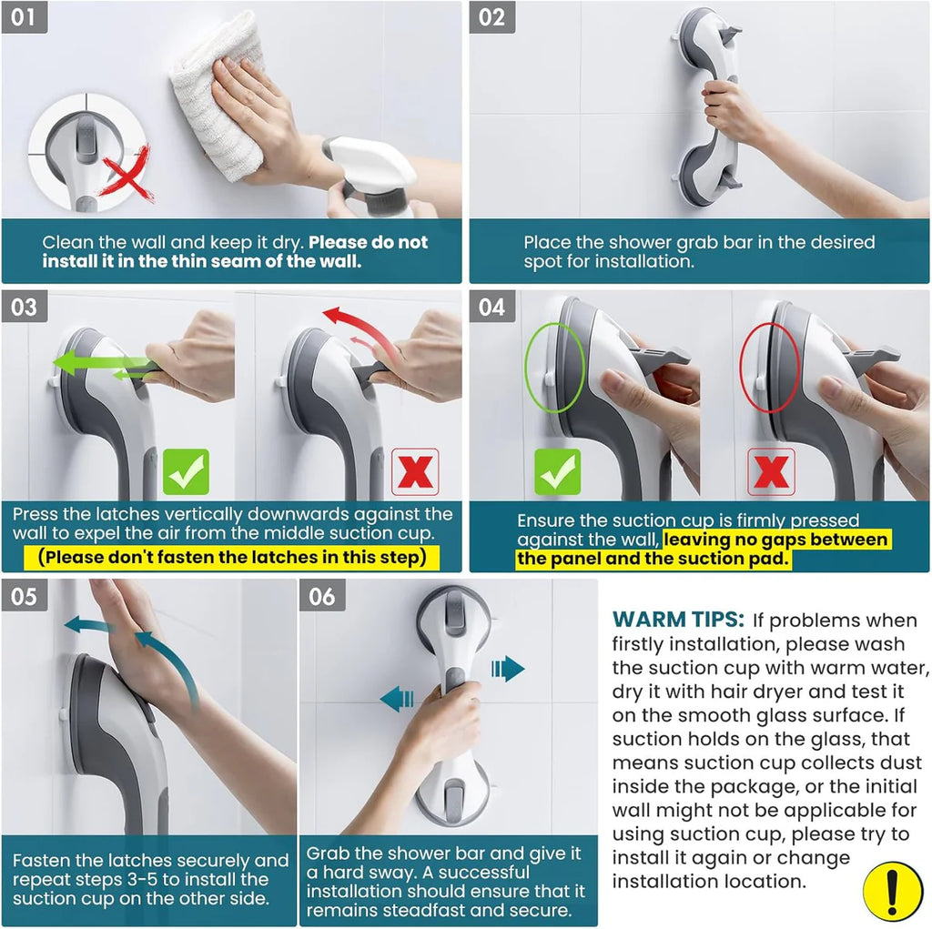 Kyma Home — No-Drill Bathroom Safety Bar