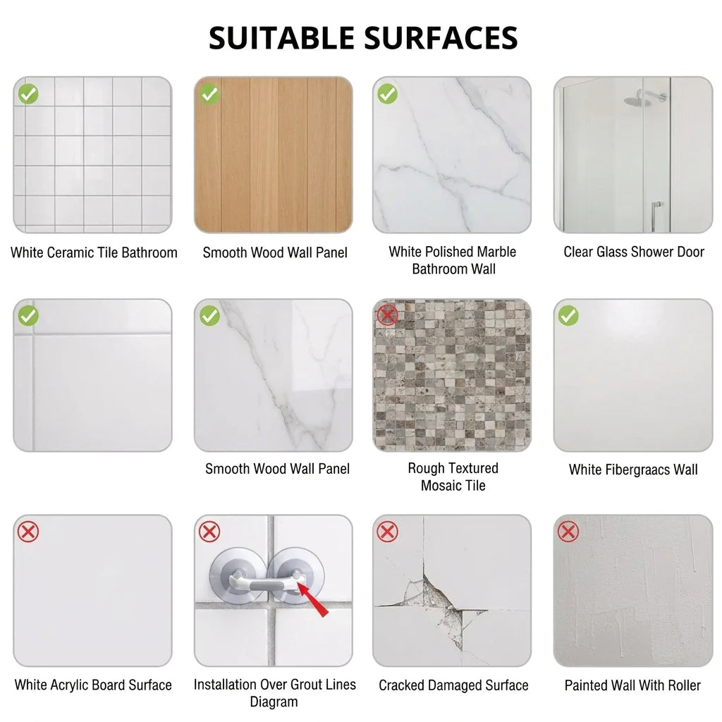 Kyma Home — No-Drill Bathroom Safety Bar