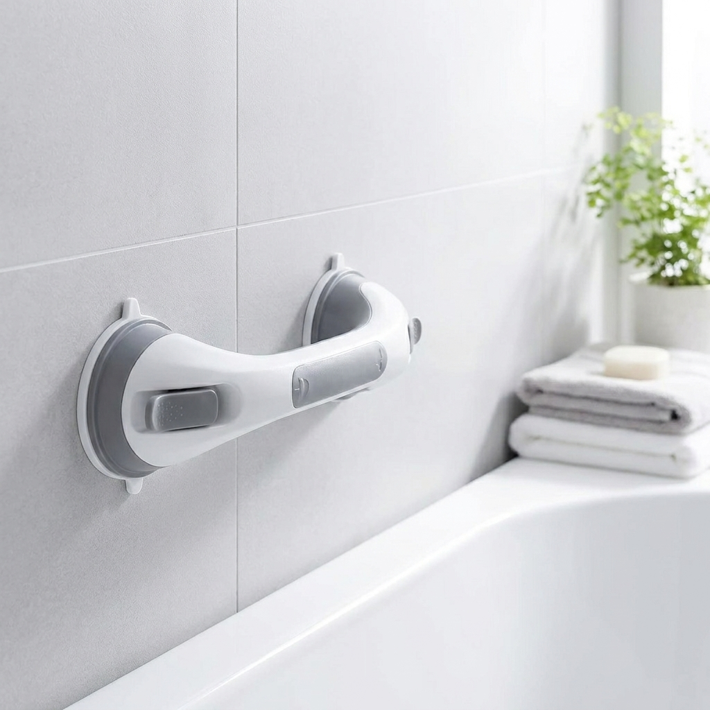 Steadly no-drill bathroom safety bar